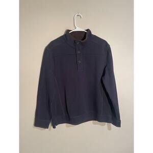 Carbon 2‎ Cobalt Men’s Pullover Sweater Corduroy Trim Sz XL Cotton Blend Blue